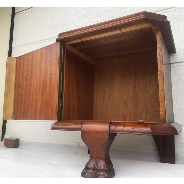 Lion Paw Bedside Tables, 1950s, Set of 2 For Sale - Image 4 of 18