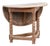 Early 19th Century Swedish Painted Pine Drop Leaf Small Round Table For Sale