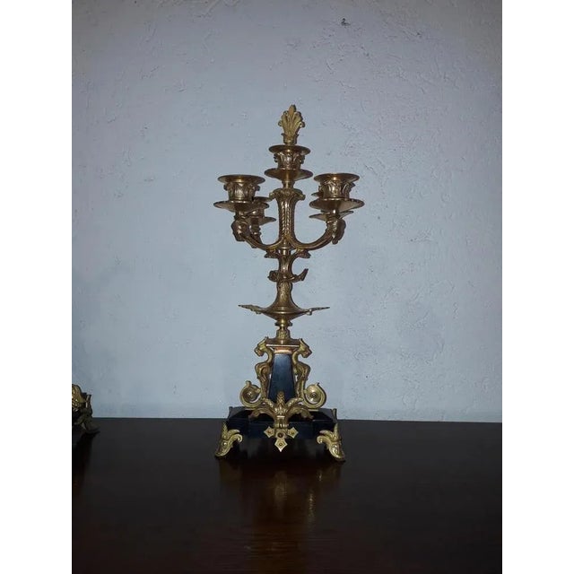 Vintage Art Deco Candlesticks, 1920s, Set of 3 For Sale - Image 4 of 9