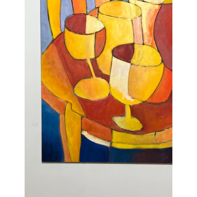 Textile D. 2003 Chase Bailey Large Still Life Canvas, Paris, France, D. 2003 For Sale - Image 7 of 10
