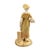 Gilt Porcelain Hadley Model 1774 Figure of Girl with Bowl from Royal Worcester, 1954 For Sale - Image 4 of 12