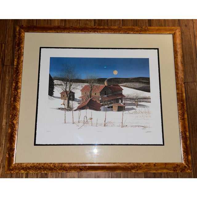 Printmaking Materials Bob Timberlake "Ray's Moon" Lithograph Print, Framed, Signed & Numbered For Sale - Image 7 of 8
