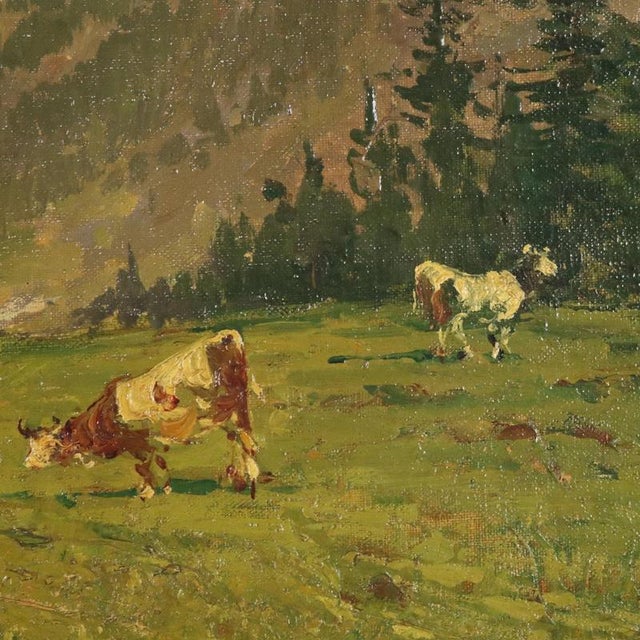 Giuseppe Buscaglione, Landscape, Oil on Canvas, 19th Century For Sale - Image 4 of 12