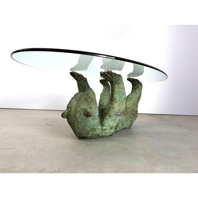 Brass Bear Coffee Table, 1970s For Sale - Image 11 of 12