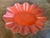 Antique 19th Century French Scarlet Lacquer Papier Mache Scalloped Oval Tray or Bowl For Sale - Image 10 of 13