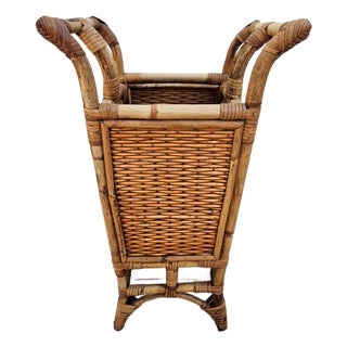 Bamboo Rattan Umbrella Stand For Sale