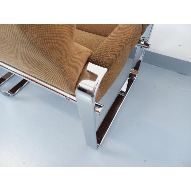 Vintage Eero Aarnio Armchairs for Framac in Fabric and Chrome from the 1960s and 70s by Eero Aarnio, 1970s, Set of 2 For Sale - Image 18 of 18