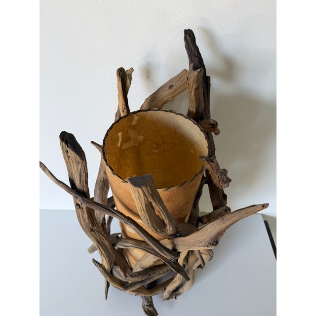 1960s Monumental Organic Sculptural Driftwood Table Lamp For Sale - Image 11 of 12