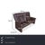 The Erpo Milano two-seater sofa combines German craftsmanship with a timeless, elegant design. Upholstered in high-...