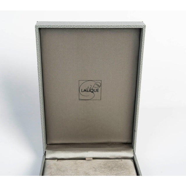 Textile Jewelry Box from Lalique, 1990s For Sale - Image 7 of 9