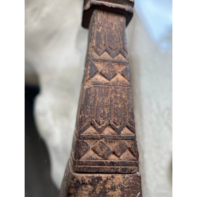 18th / 19th Century Scandinavian Collapsible Hand Reel (Haspel) - Primitive Folk Art Textile Tool / Niddy Noddy For Sale In Denver - Image 6 of 12