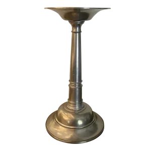 2000s Arte Italica Pewter Candle Holder