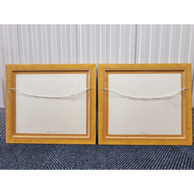Large Decorative Framed Architectural PrintsA Pair Chairish