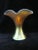 Steuben Aurene 723 Gold Blue Iridescent Ruffle Art Glass Vase For Sale In Portland, OR - Image 6 of 8