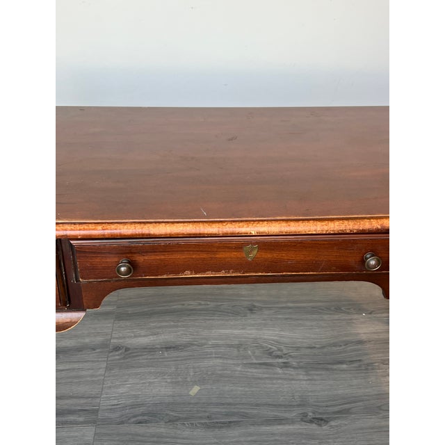 Mersman Queen Anne Style Writing Desk of Three Drawers For Sale - Image 4 of 11