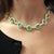 32 Carat Emerald and Rose-Cut Diamond Necklace & Earring Set in 18k Gold For Sale - Image 10 of 10