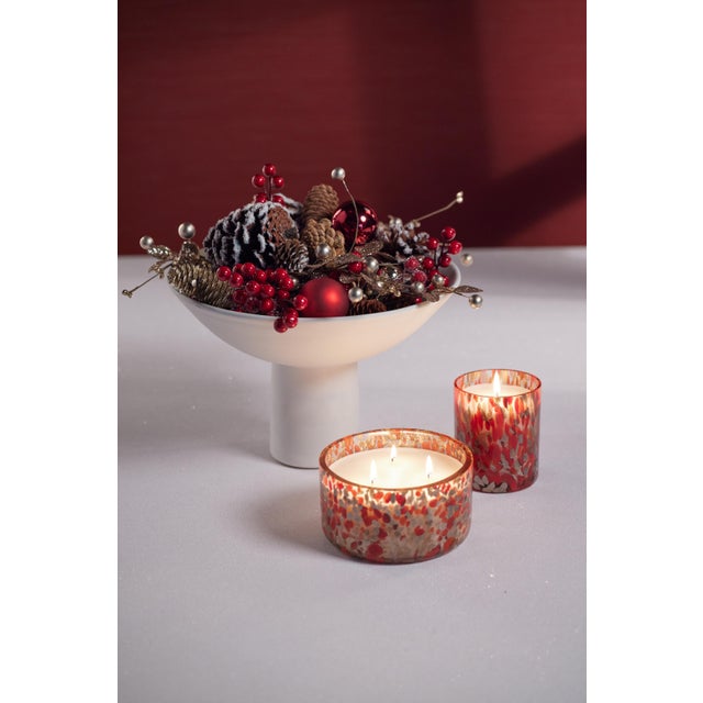 Traditional Spangled 8.8 oz Scented Jar Candle, Pepperberry Clove For Sale - Image 3 of 3