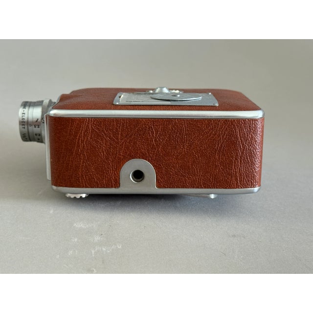 Brown Keystone 8mm Movie Camera Vintage Model Olympic K-32 For Sale - Image 8 of 10