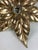 Mid-Century Modern Florentine Brass Floral Wall Sconce by Willy Daro for Massive Lighting, 1970s For Sale - Image 3 of 8
