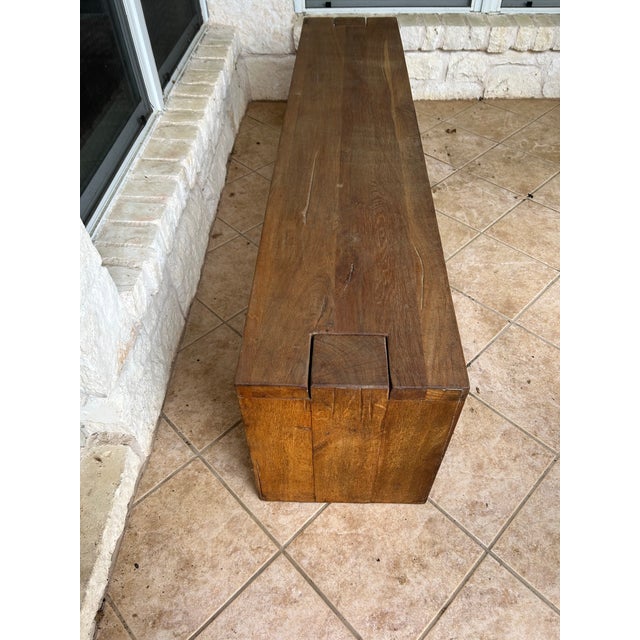 Reclaimed oak timbers from decades-old buildings in Europe lend richness to this simple, linear collection from artisan...