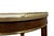 Parisian half-moon shaped Louis XVI style mahogany console table, circa 1850 Topped with a beautiful white Carrara marble...