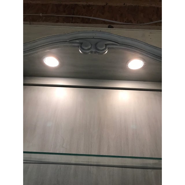 1980s French Curio China Display Cupboard Armoire For Sale - Image 11 of 12