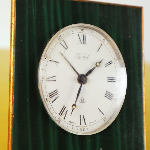 Vintage Chrome-Plated Table Clock, in Good conditions. Designed 1960 to 1969 This piece is attributed to the mentioned...