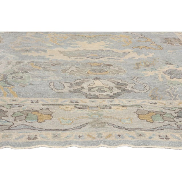 Vintage Modern Turkish Oushak Rug - 09'02 X 12'05 For Sale - Image 4 of 10