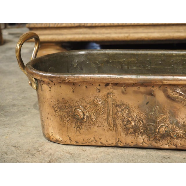 French Large 19th Century French Copper Fish Poacher Poissonnière by L. Tendrerie Paris For Sale - Image 3 of 18