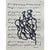 14.6" by 17.3" Natural Wood Shadow Box Framed Original Drawings 'Black and White Floral Abstractions on Music Score Sheets' #4 - Wall Gallery For Sale - Image 11 of 11