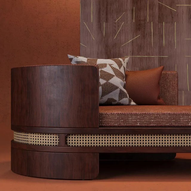 Contemporary Brooks Chaise Longue by Wood Tailors Club For Sale - Image 3 of 10