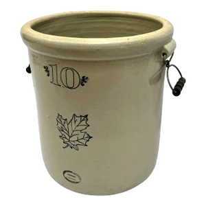 Early 1900s Western Stoneware 10 Gallon Crock/Planter