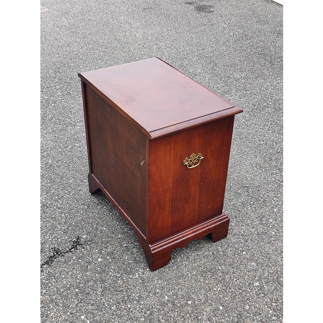 Mid 20th Century Mid 20th Century Chippendale Style Three Drawer Chest of Drawers / Nightstand For Sale - Image 5 of 7