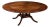 1960s Custom Burton Ching English Mahogany Dining Table – 60" Round / 84" Extended – Original $20,000 Commission For Sale