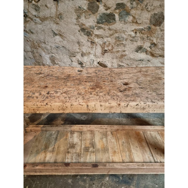French Workbench in Beech and Oak, 1900s For Sale - Image 10 of 18