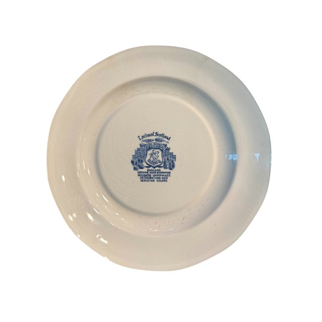 Royal Warwick Lochs of Scotland Blue & White Decorative Plate This white porcelain plate is decorated with blue and...
