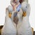 Late 20th Century Capodimonte Porcelain Sculpture - Lady With Cherub and Swan Chariot For Sale - Image 10 of 12
