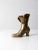 Mid-Century Brass Victorian Boot Vase For Sale - Image 6 of 10