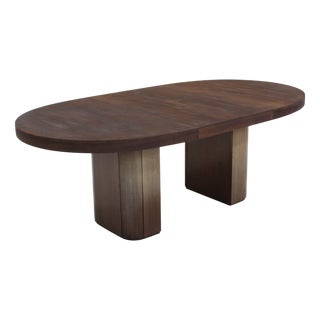 Vintage Oval Extendable Dining Table from Alma Möbel, 1960s For Sale