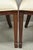 Maitland Smith Marquetry Inlay Leather Mahogany Game Table & 4 Shield Back Chair For Sale - Image 17 of 18