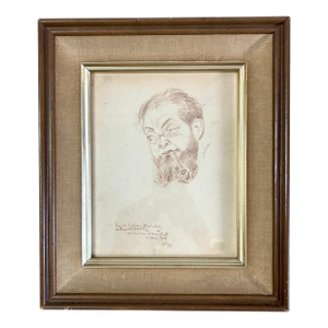 Wilhelm Wachtel Signed 1919 Portrait of Rudolph Schildkraut