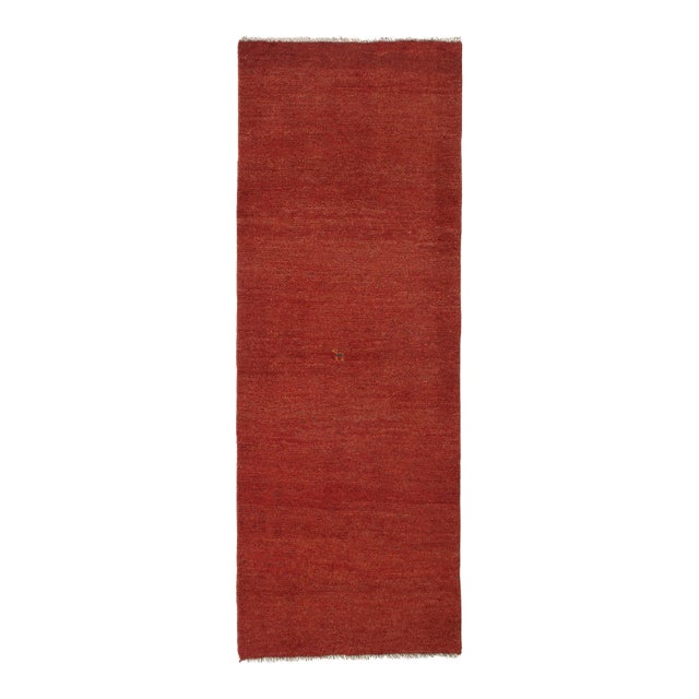 Vintage Hand-Knotted Persian Gabbeh Runner 2'11" X 8'3" For Sale