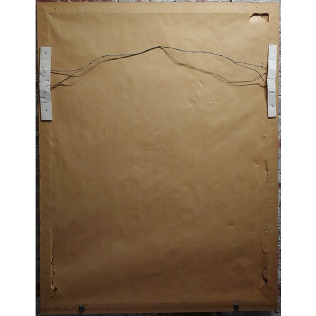 Paper 1980s Model Wearing Sunglasses Original Advertising Serigraph -Signed For Sale - Image 7 of 9