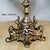 Metal Ornate Gold Cast Iron Candelabra – 12.8" Five-Arm Candle Holder For Sale - Image 7 of 9