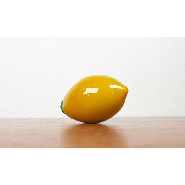 Vintage Italian Murano Art Glass Lemon, 1970s For Sale - Image 3 of 14