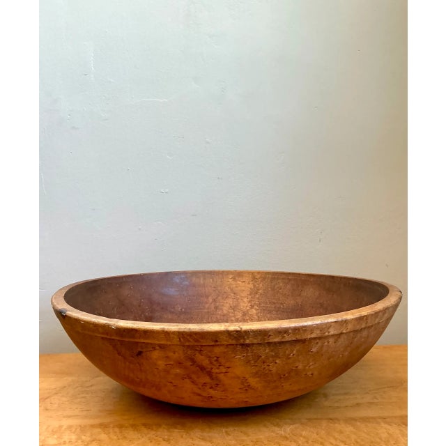 Vintage Large Wood Salad Bowl For Sale - Image 10 of 12