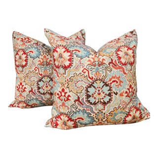Pierre Frey Linen Pillows- a Pair For Sale