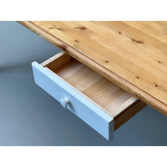 Large Country-Style Dining Table in Wood, 1980s For Sale - Image 3 of 18