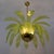 Mid-Century Modern Palm Leaf Chandelier in Murano Glass and Brass from Maestri Muranesi, 2000 For Sale - Image 4 of 9
