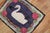 American Vintage Zabihi Collection American Hooked Duck Rug - 2' x 2'6" For Sale - Image 3 of 6